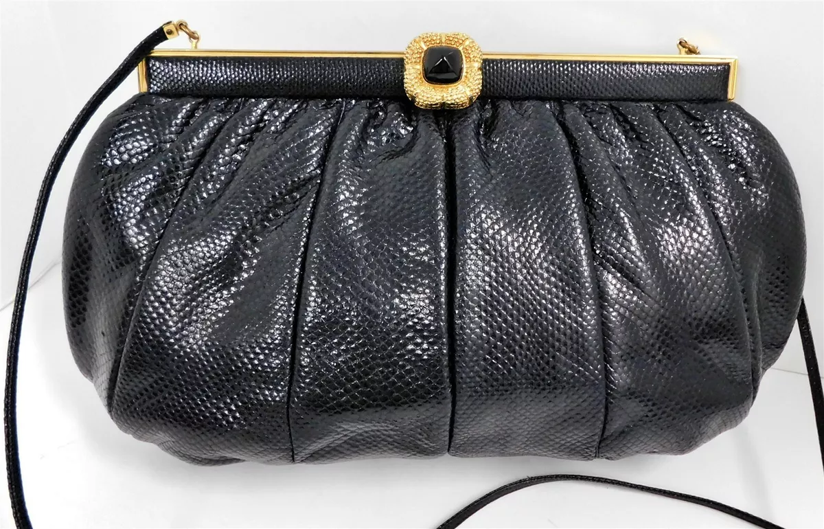 Judith leiber shop black clutch