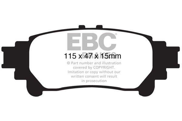 Ebc Brakes DP41850R Yellowstuff BremsbeläGe StraßE Und Rennstrecke-image