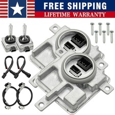 2 PCS Xenon HID Headlight Ballast Control Unit & D3S Bulb For Audi VW 8K0941597E