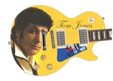 Tom Jones Signed Autographed Photo Graphics Guitar ACOA ACOA