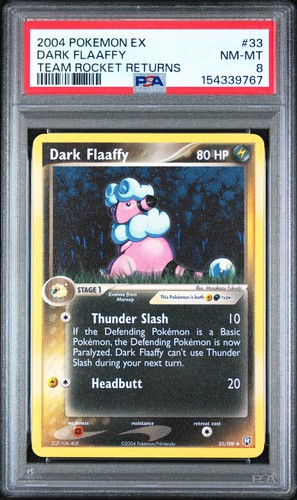 Dark Flaaffy graded PSA 8 for sale on eBay
