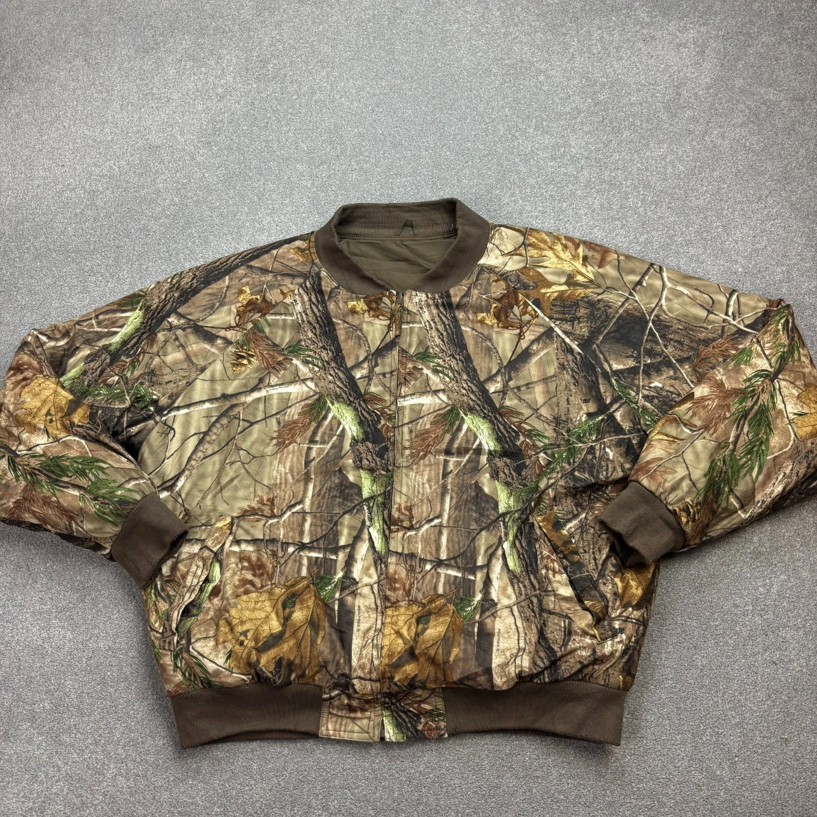 RealTree Jacket Adult XXL 2XL Brown Workwear Camo Hunting Insulated Lined Men