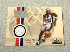 2001-02 Fleer Platinum National Patch Time Darius Miles Clippers