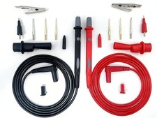 Professional Multimeter Test Leads Kit,Extra-Long Soft Silicone Meter Leads 1000