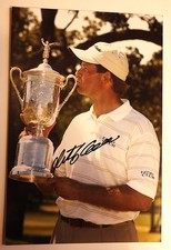 RETIEF GOOSEN (SA) SIGNED 12" 8" MATT PHOTO-WON 2001 & 2004 US OPEN CHAMPIONSHIP