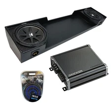 88-98 GMC Sierra Ext Truck Kicker Comp C12 Dual 12" Rhino Coated Sub Box CXA8001