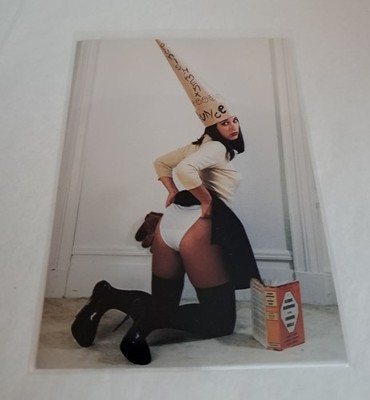 Vintage RETRO Postcard - Fetish Girls by Eric Krolls advertising about his book