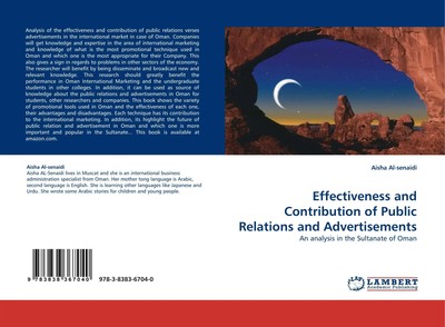 Aisha Al-Senaidi | Effectiveness and Contribution of Public Relations and...