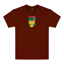 Thrasher Men's Talk Sh*t S/S Skate T-Shirt Maroon Size Medium