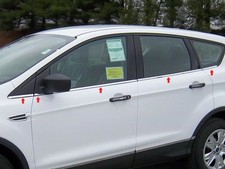 No Drill Window Sill Trim For Ford Escape 2013-2019 Mirror 304 Stainless Set10 No Drill Window Sill Trim For Ford Escape 2013-2019 Mirror 304 Stainless Set10