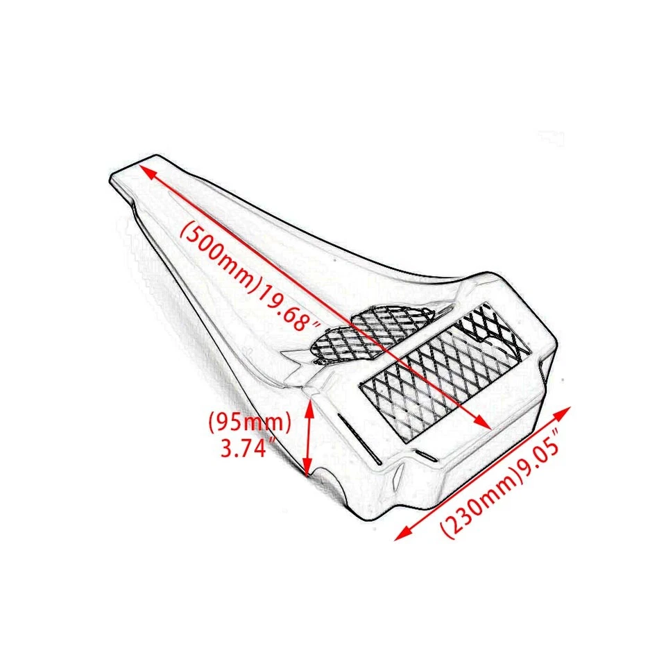 Vivid Black Stretched Chin Spoiler For Harley Touring Electra Street Road Glide - Image 4 of 4