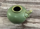 MID CENTURY WELLER STYLE STUDIO POTTERY FROG VASE 3" x 3 " vintage