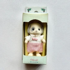 Sylvanian Families Urban Life Ivory Dog Family Boy Calico Critters Vintage Rare