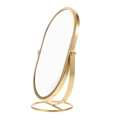  Makeup Rotating Table Mirror Decorative Stand Bedroom Dressing Metal