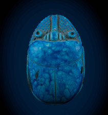 Authentic Ancient Egyptian Antique Rare Statue of Scarab Beetles Figurine BC