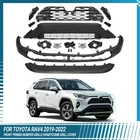 Front Bumper Grille with Fog Lights Kit For 2019 - 2024 Toyota RAV4