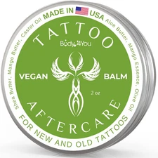 Tattoo Aftercare Balm - New Tattoo Recovery Cream Moisturizer - Non Greasy Vegan