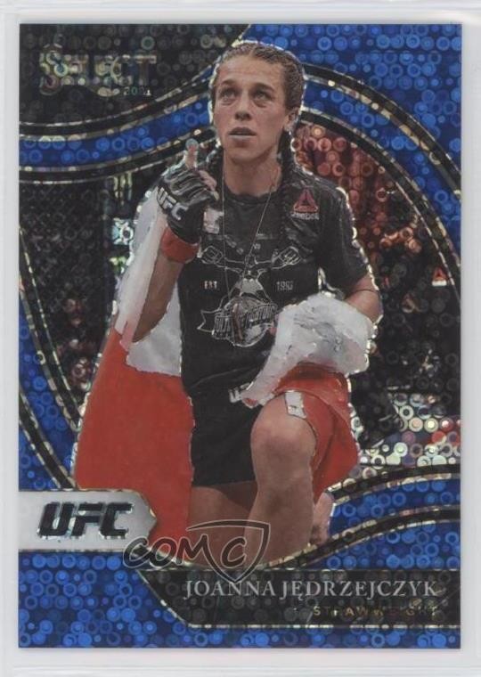 2021 Select UFC Octagonside Blue Disco Prizm 11/99 Joanna Jedrzejczyk #205 14vb