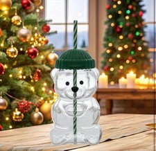 Super Cute Bear Sippy Cups Glassware 20oz No Logo Bear Cup