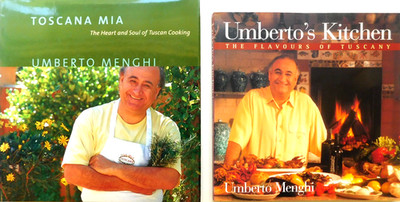 *SIGNED* Italian cookbook UMBERTO MENGHI Vancouver chef TOSCANA MIA + KITCHEN
