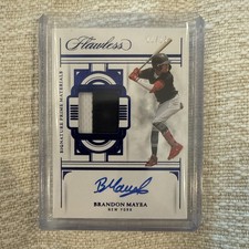 2023 Panini Flawless Signature Prime Materials #SPM-BM Brandon Mayea /15 KL
