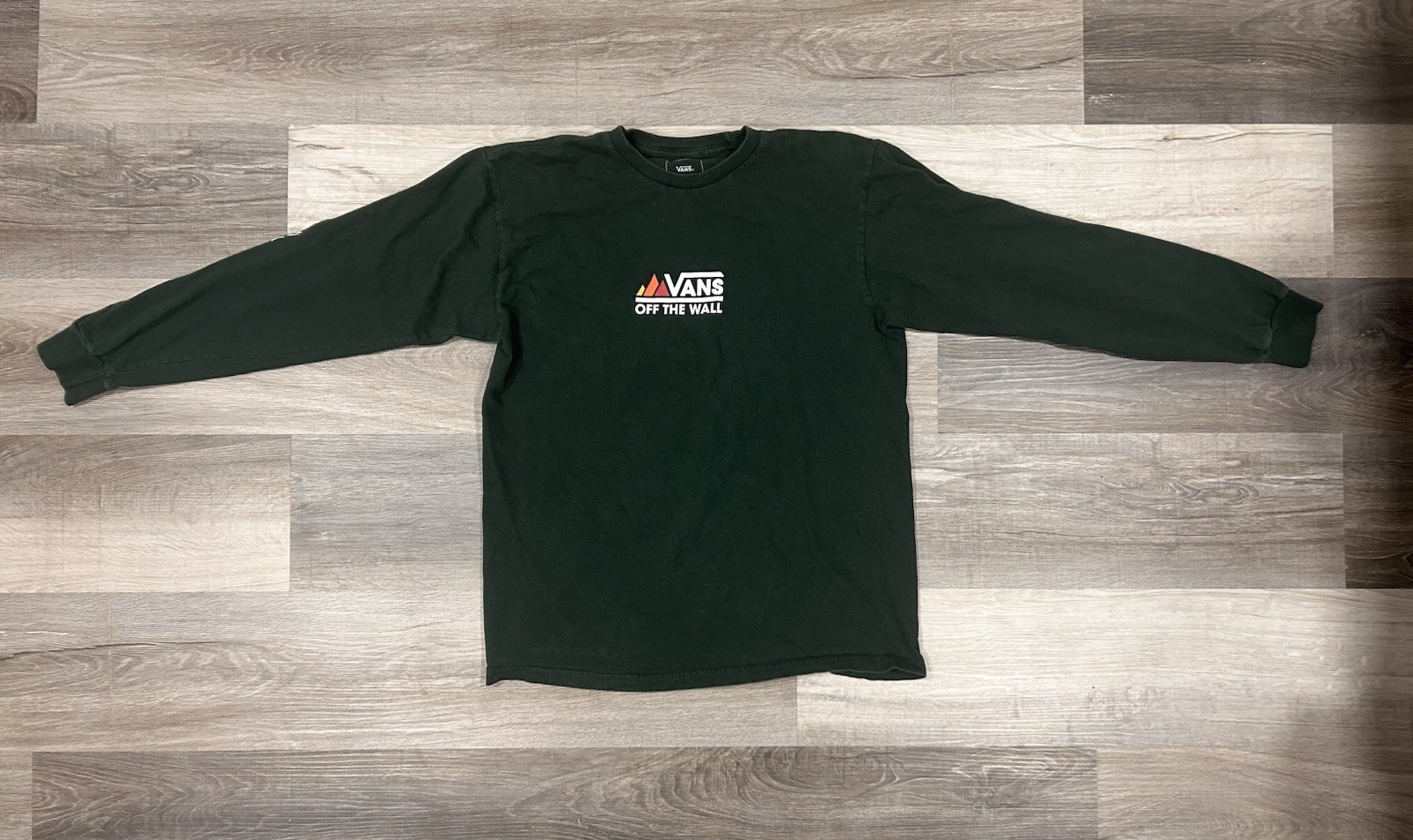 VANS Off The Wall Men's  Cotton Jersey Long Sleeve Graphic Print T-Shirt