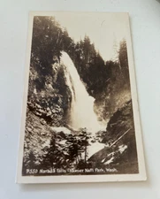 Narada Falls Rainier Nat'l Park Washington WA Postcard