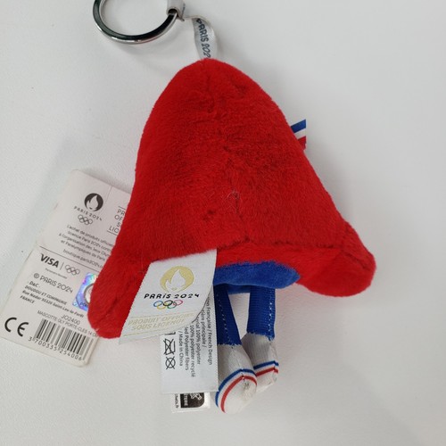 Paris 2024 Summer Olympics - Olympic Phryge Mascot Plush Keychain Official - Picture 2 of 12