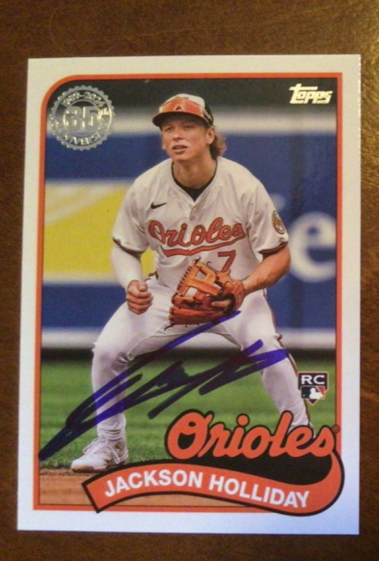 2024 Topps Update Jackson Holliday 1989 Auto RC #89US-38 Orioles