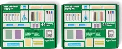 Amazon Basics 44-Piece School Supplies Student Success Kit - Complete School Sup
