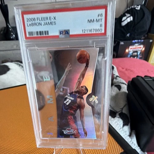 Fleer 2006-07 EX LeBron James #6 Cavaliers PSA 8 NM-MT Basketball Card