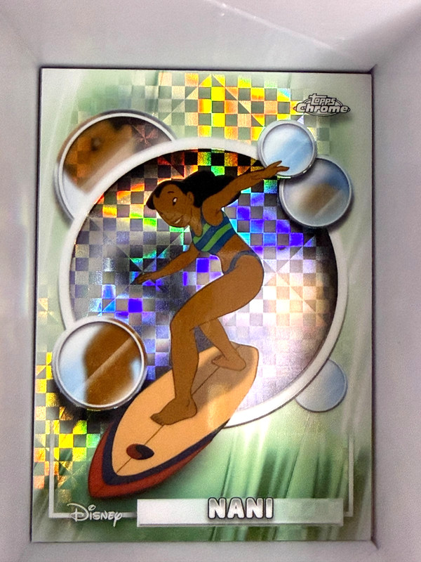 2026 Topps Chrome Disney Nani #151 Lilo & Stitch X-Fractor Refractor Card