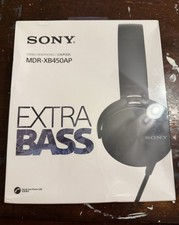 Brand new sealed SONY MDR-XB450AP Extra Bass Wired Stereo Headphone Black.