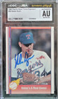 Nolan Ryan HOF Signed Autographed 1991 Pacific Bloody Lip Ca