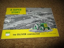Charles City Iowa Oliver Farm Tractor Plant Visitor Brochure Booklet Super Story