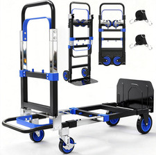 Heavy-Duty 3-in-1 Folding Hand Truck, 500Lbs Dolly Cart for Home  Office