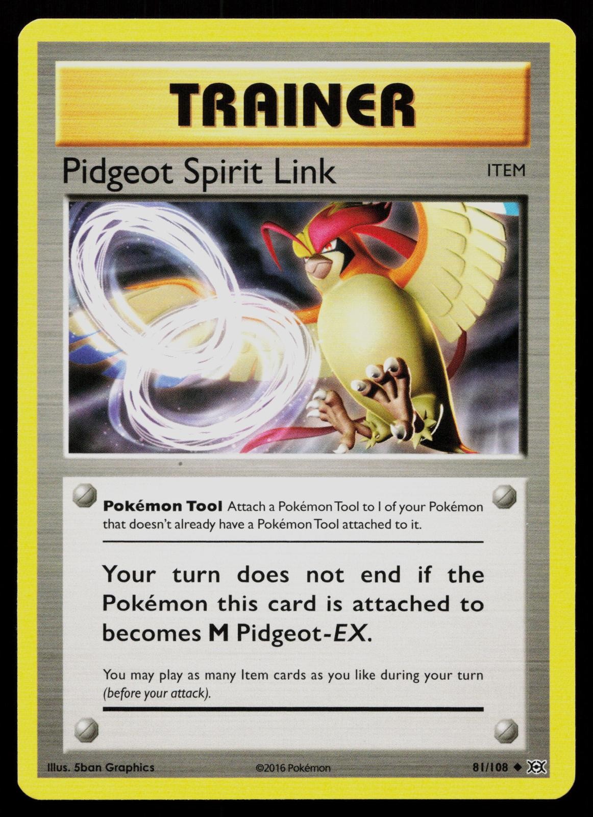 PIDGEOT SPIRIT LINK 81/108 UNCOMMON EVOLUTIONS POKEMON NM
