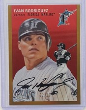 2023 Topps Chrome Platinum Anniversary - Ivan Rodriguez #443 Gold Refractor /50