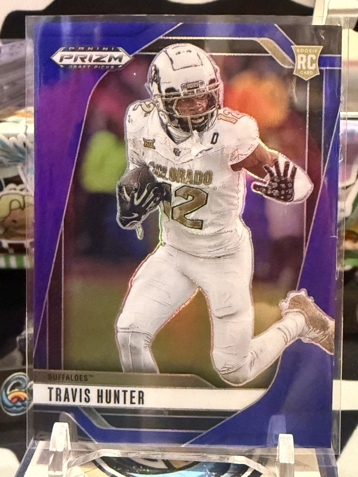 2025 Panini Prizm Draft Picks Travis Hunter #21 BLUE PRIZM /249 Colorado RC TZ