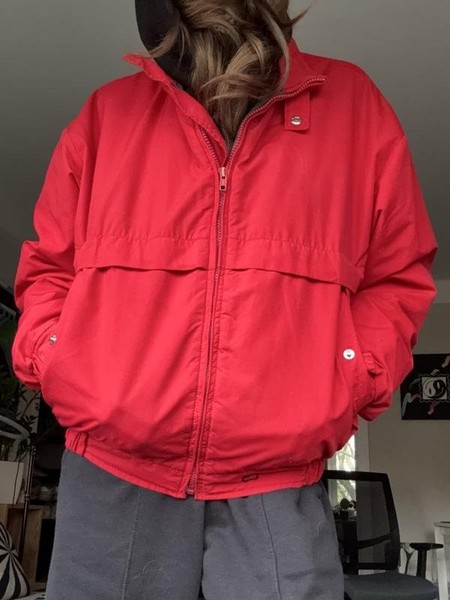 Women Woolrich Jacket Red Nylon S
