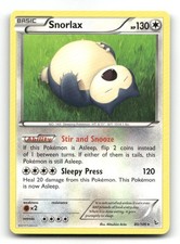 Snorlax 80/106 Rare Flashfire Pokemon LP on eBay