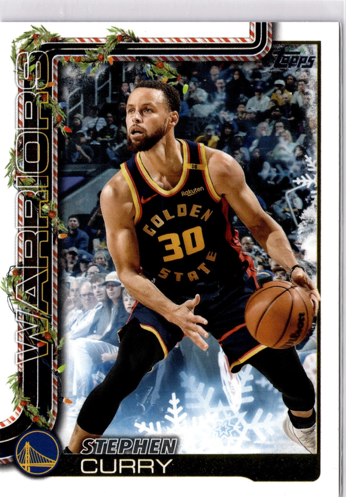 Stephen Curry #H106 Basketball Cards 2025 Topps Holiday trading card — raw and PSA graded price guide