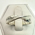 STUNNING .925 Vintage Sterling Silver Estate Ring Size 6.75