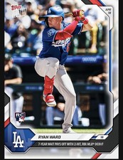 Ryan Ward - 2026 MLB Topps NOW Card 98 Los Angeles Dodgers Rookie RC