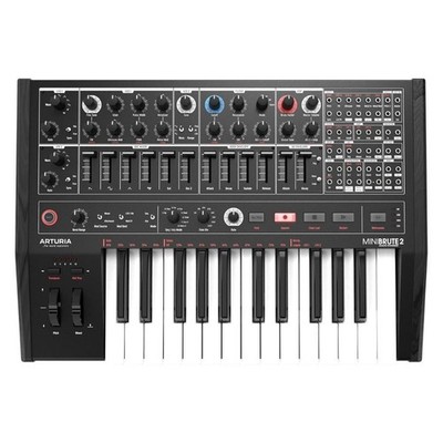 Arturia MiniBrute 2 Black Semi Modular Analog Synthesizer and Step Sequencer