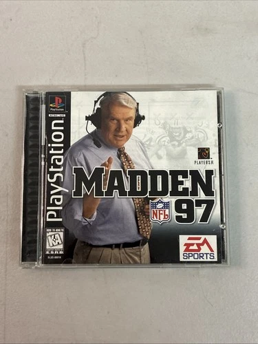 Madden NFL 97 (Sony PlayStation 1, 1996) CIB Black Label w/ Poster