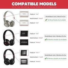 Replacement Ear Pads For Beats Solo 3 Wireless Solo 2 Wired On Ear Headphone Acc
