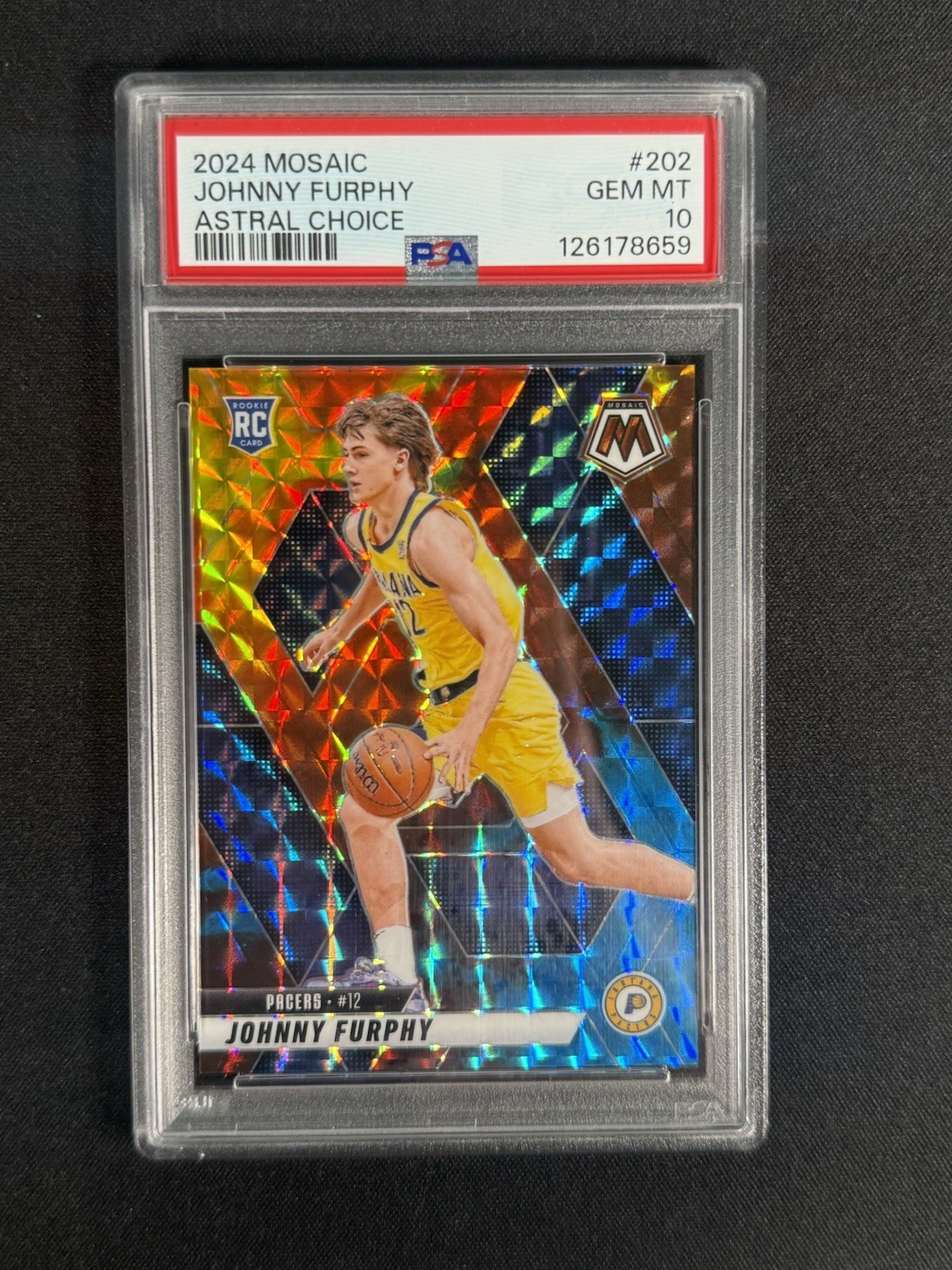 Johnny Furphy 2024-25 Mosaic Astral Choice RC PSA 10 GEM MINT POP 1 CASE HIT SSP
