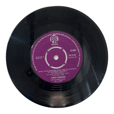 Lonnie Donegan Does Your Chewing Gum Lose Its Flavour 45 RPM Pye 1959 Skiffle