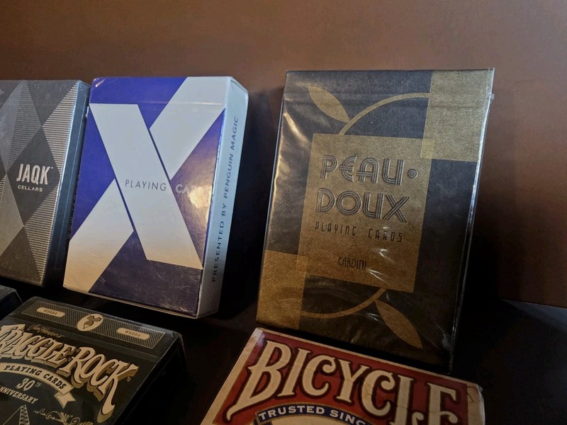 Peau Doux Gold V1 Playing Cards Limited Edition Art of Play Cardini Bundle